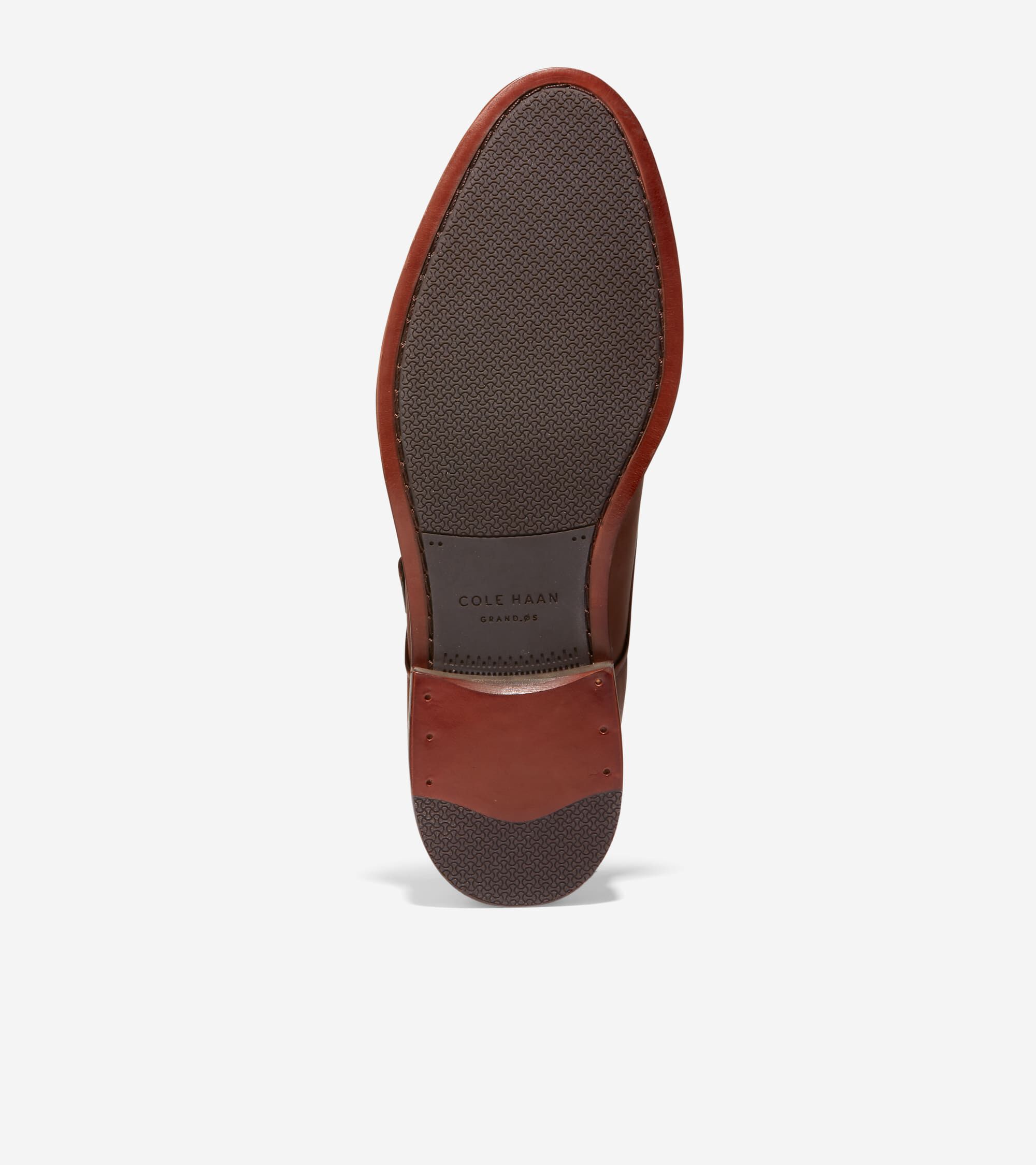 Men s Harrison Monk Oxfords in Medium Brown Cole Haan